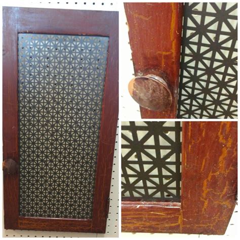 farmhouse cabinet door inserts metal